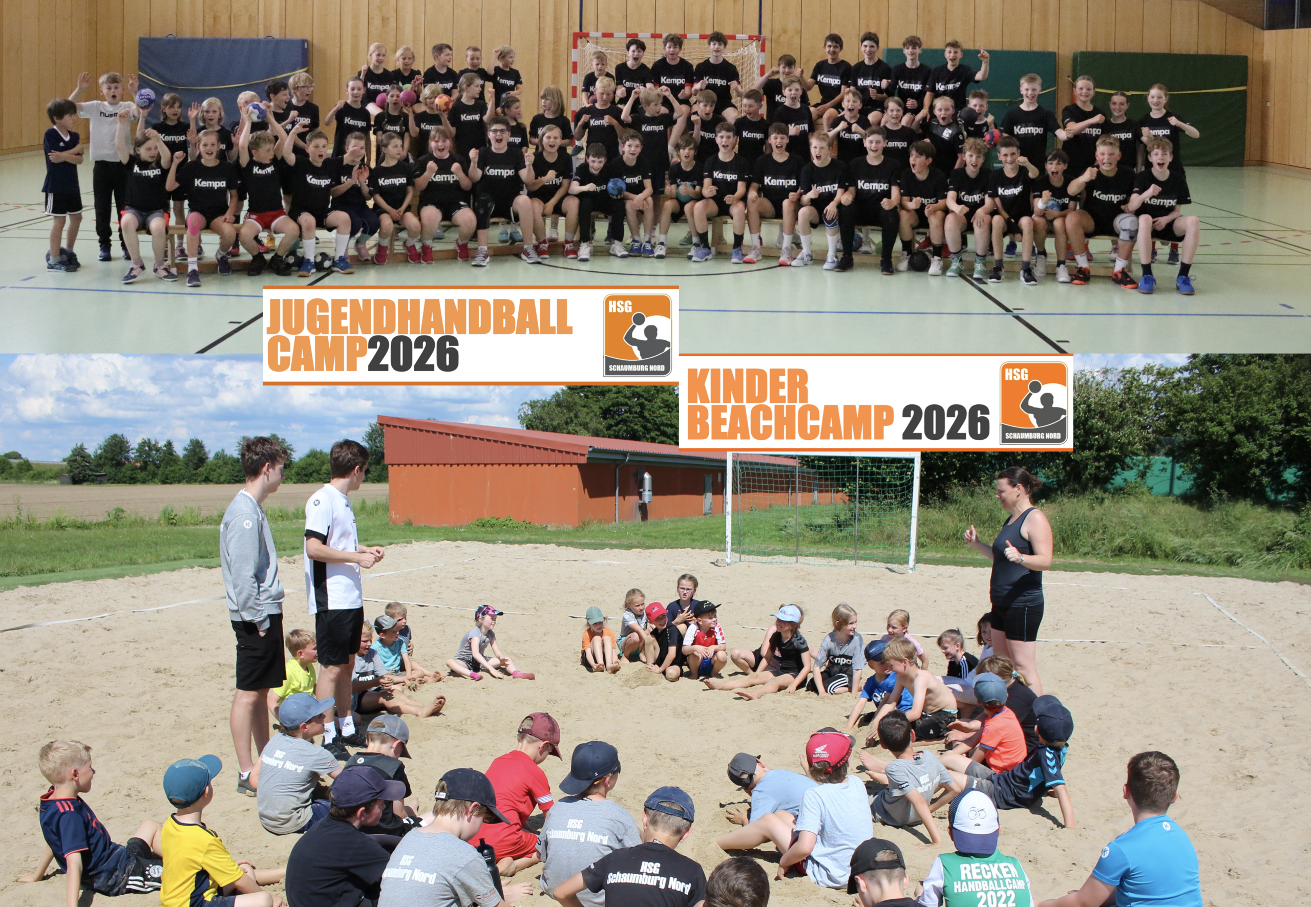 Kombipaket: Jugendhandballcamp & Kinder Beachcamp